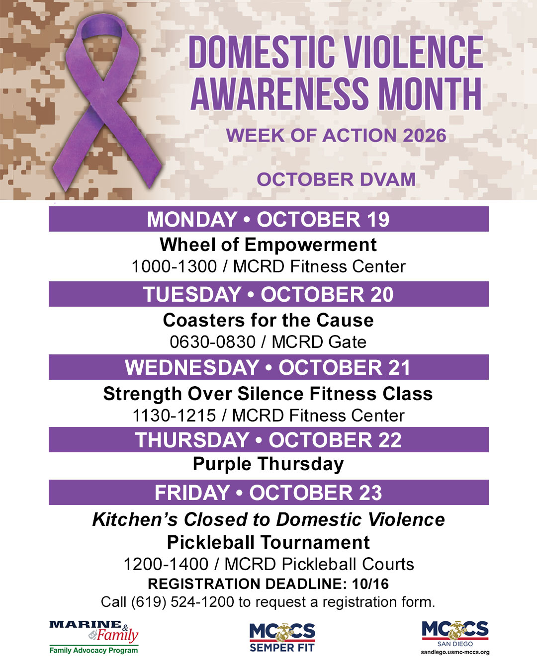 DVAM Event Graphic