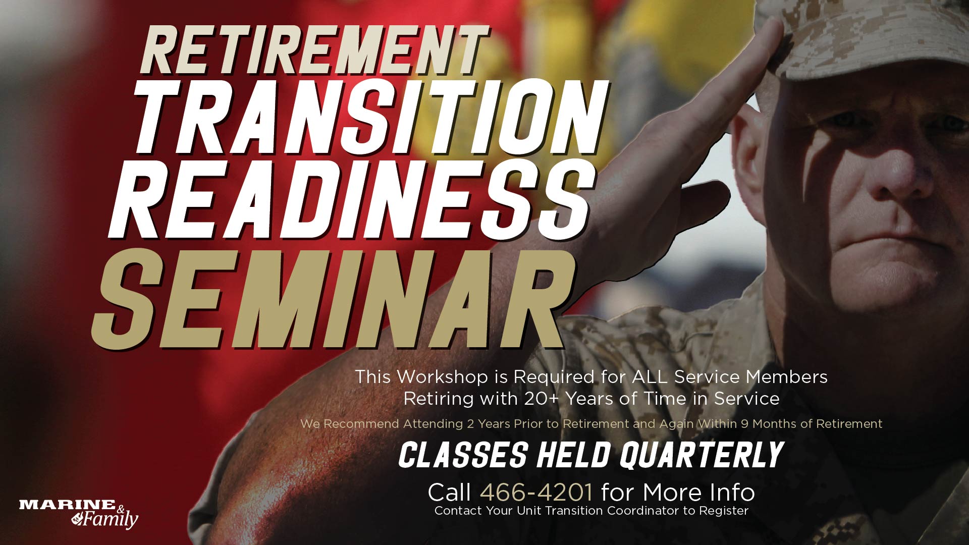 Retirement Transition Readiness Seminar