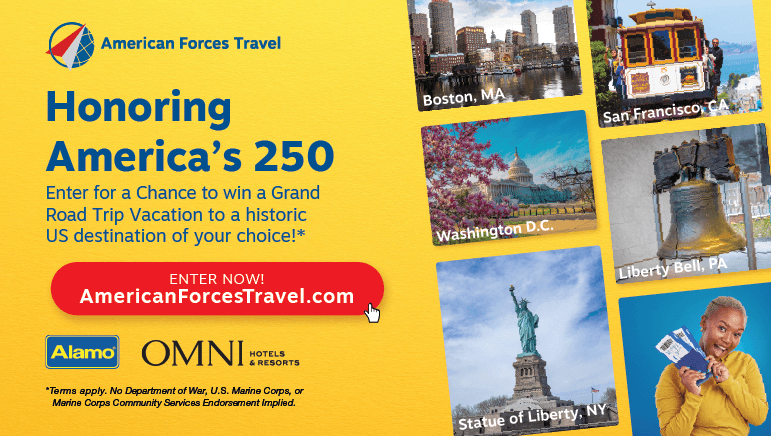 American Forces Travel: Honring America's 25th Anniversary