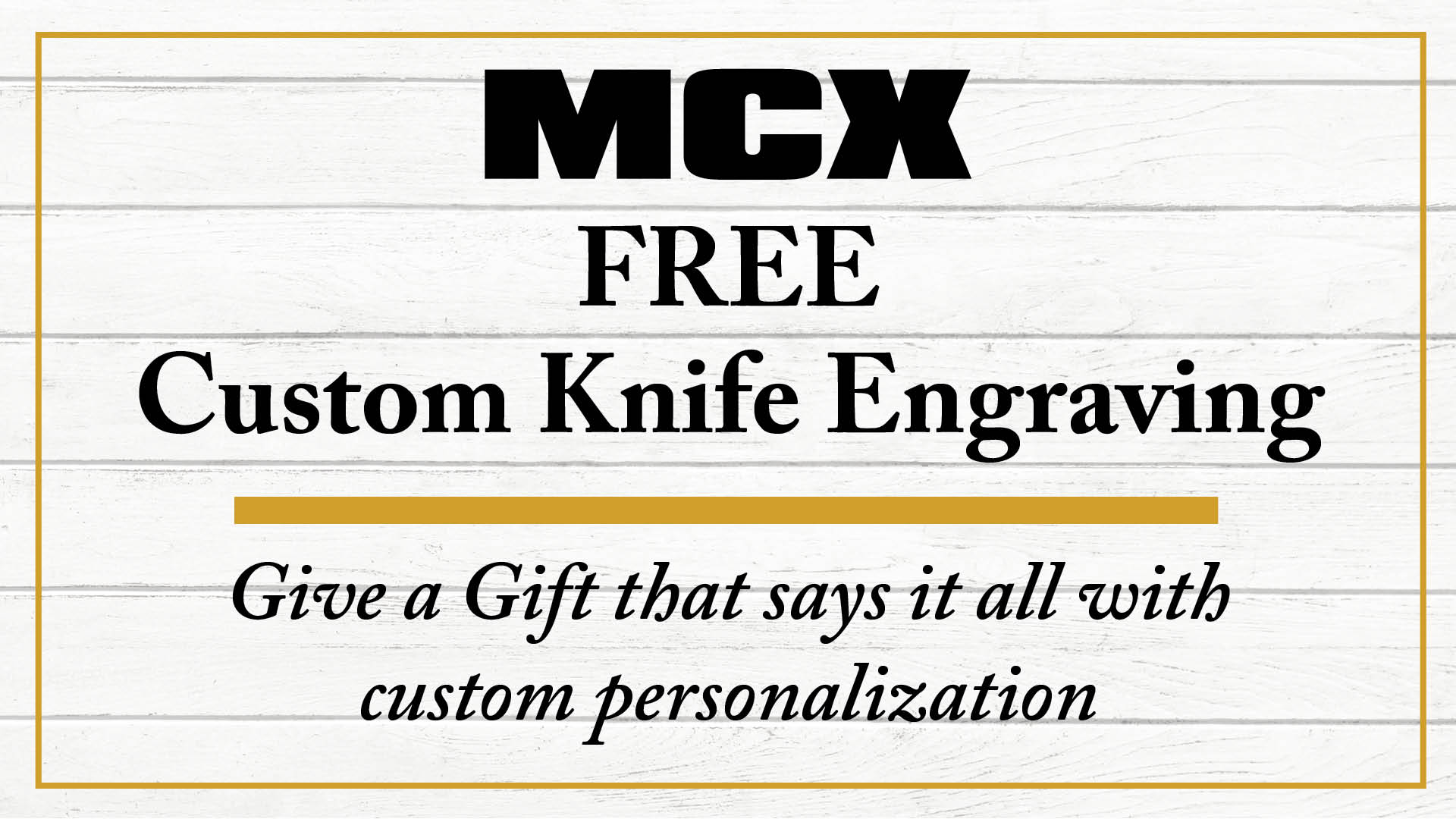 Custom Knife Engraving – FREE